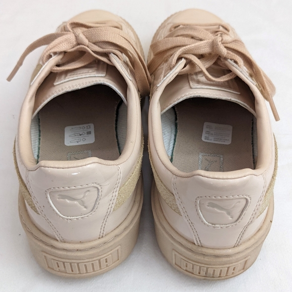 Puma Basket Nude Patent Sneakers SZ 9 - Picture 5 of 7
